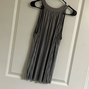 Silver loose fitting dress blouse